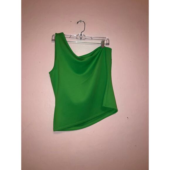New York & Company green one shoulder top size large - Picture 5 of 5